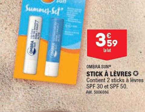 stick à lèvres ombra sun