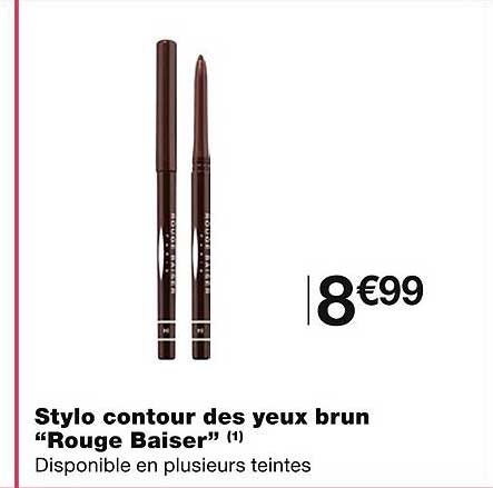 stylo contour des yeux brun "rouge baiser"