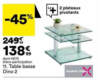 table basse dino 2 modern living