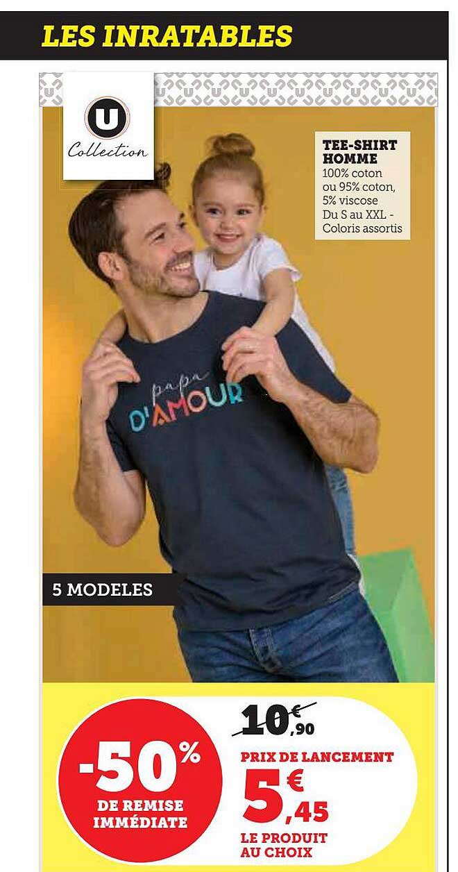 tee-shirt homme u collection