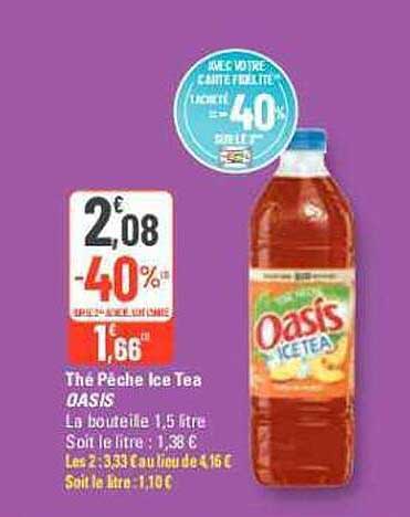 Thé Pêche Ice Tea Oasis