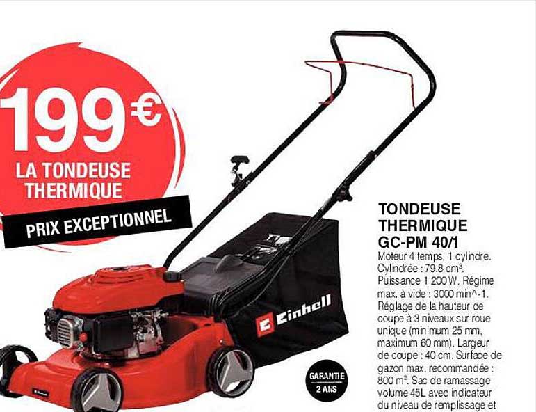 Tondeuse Thermique Gc-pm 40-1 Einhell