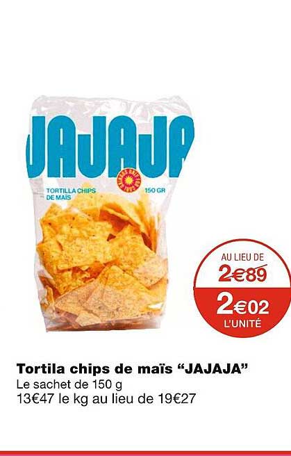 tortila chips de maïs "jajaja"