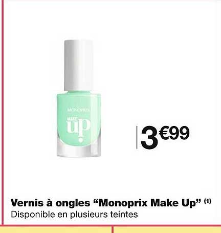 Vernis à Ongles "monoprix Make Up"