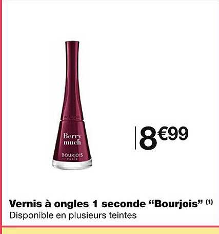 vernis à ongles 1 seconde "bourjois"
