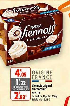 Viennois Original Au Chocolat Nestlé