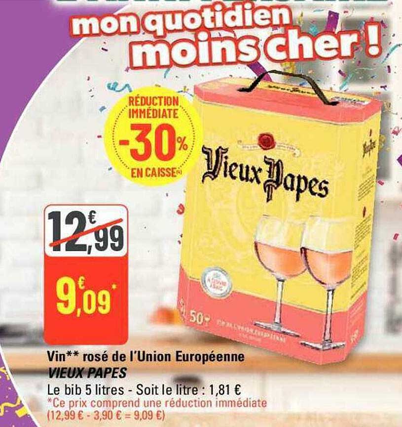 vin rosé de l'union européenne vieux papes