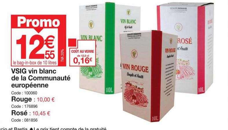 vsig vin blanc de la communauté européenne