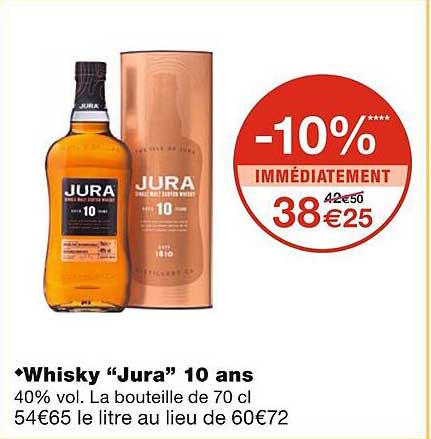 whisky "jura" 10 ans