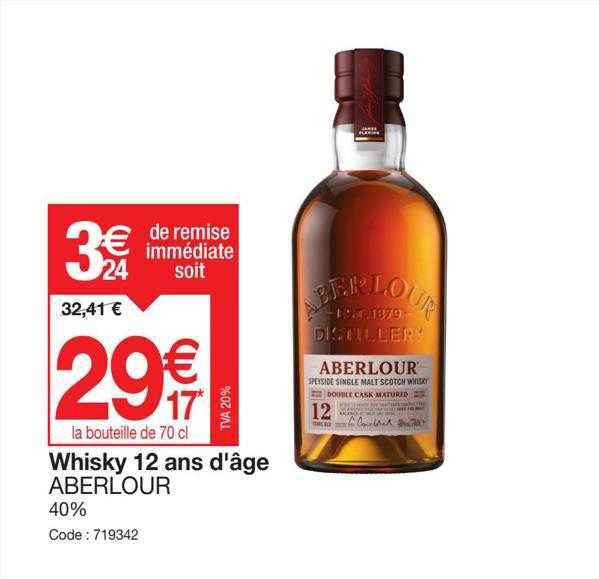 whisky 12 and d'âge aberlour