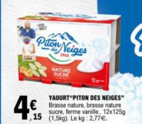 yaourt "piton des neiges"