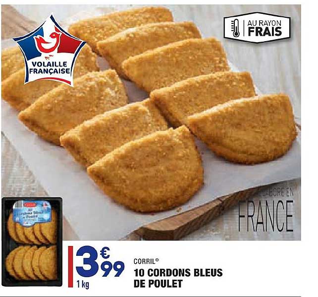 10 Cordons Bleus De Poulet Corril