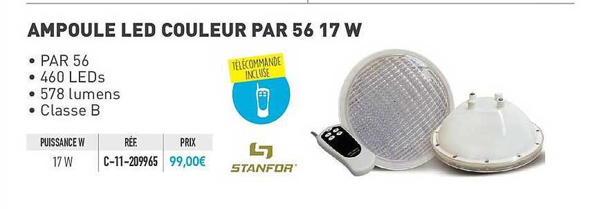ampoule led couleur par 56 17 w stanfor