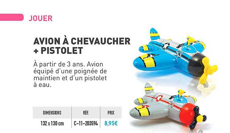 avion à chevaucher + pistolet