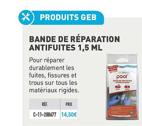 bande de réparation antifuites 1.5 ml