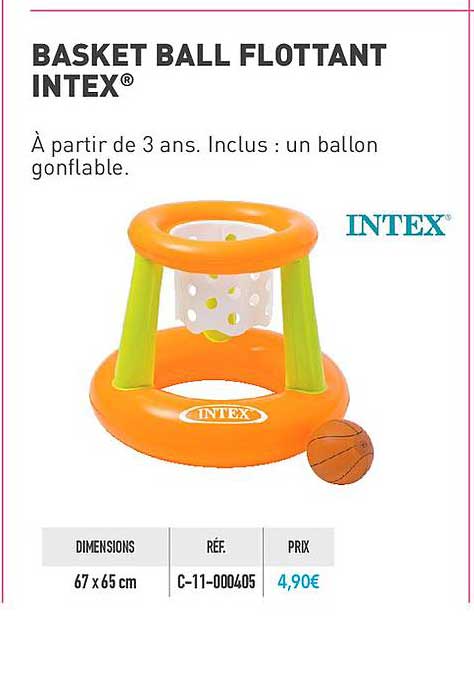Basket Ball Flottant Intex