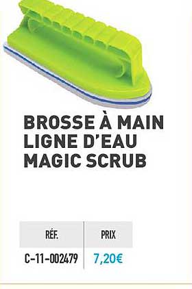 brosse à main ligne d'eau magic scrub