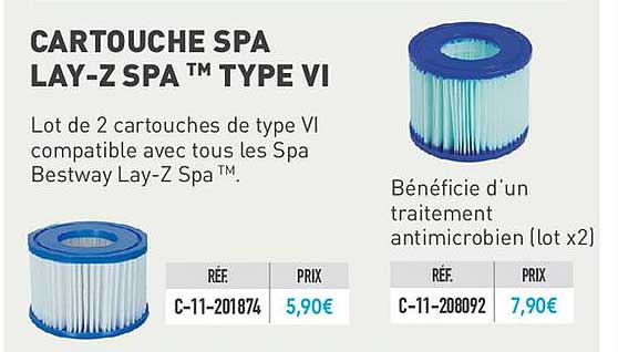 cartouche spa lay z spa type vi