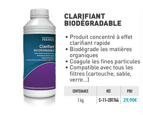 clarifiant biodégradable
