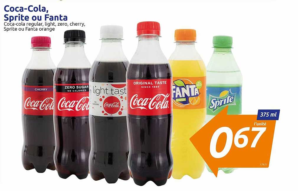 Coca Cola, Sprite Ou Fanta