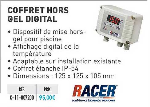 coffret hors gel digital racer