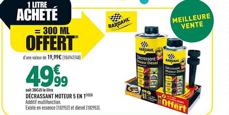 Décrassant Moteur 5 En 1 Bardahl