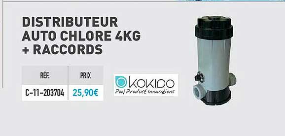 Distributeur Auto Chlore 4kg + Raccords Kokido