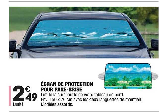 écran de protection pour pare brise