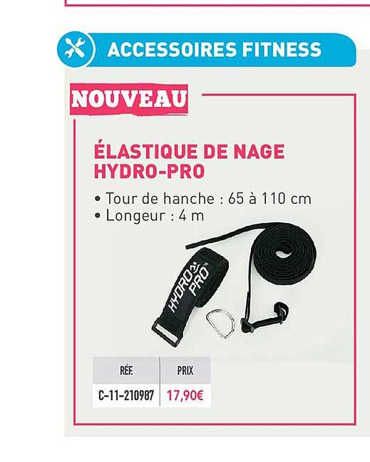 élastique de nage hydro pro