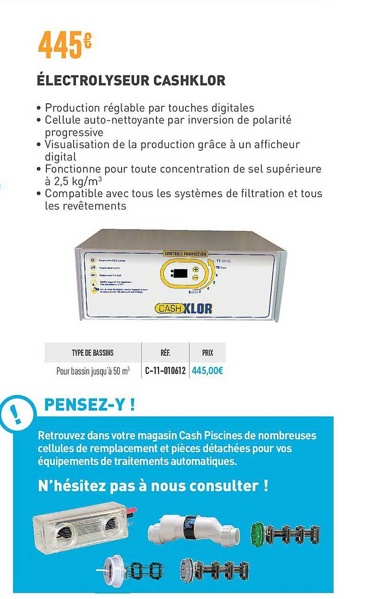 électrolyseur cashklor