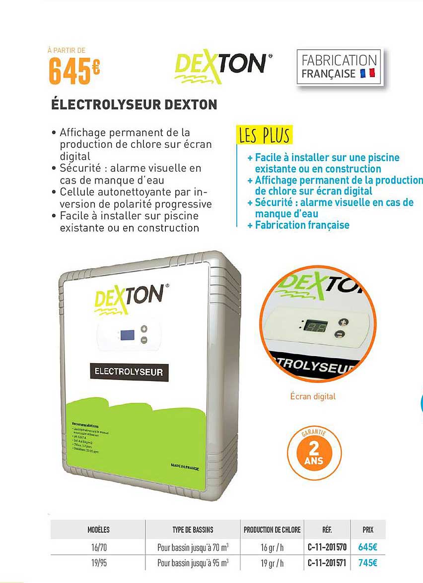 électrolyseur dexton