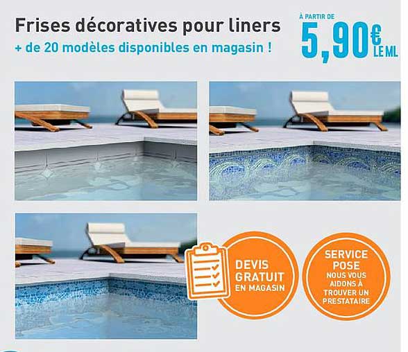 frises décoratives pour liners