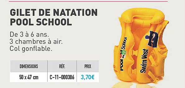 gilet de natation pool school