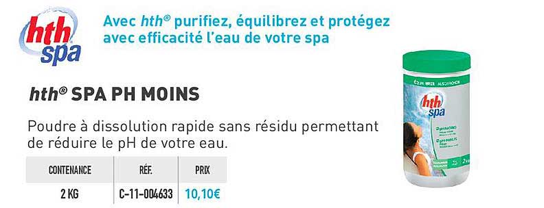 hth spa ph moins