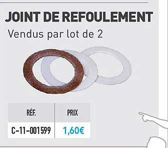 joint de refoulement