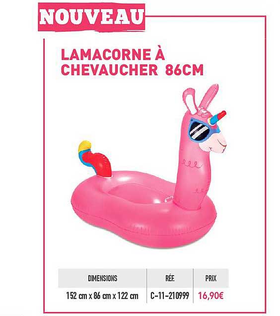 lamacorne à chevaucher 86cm