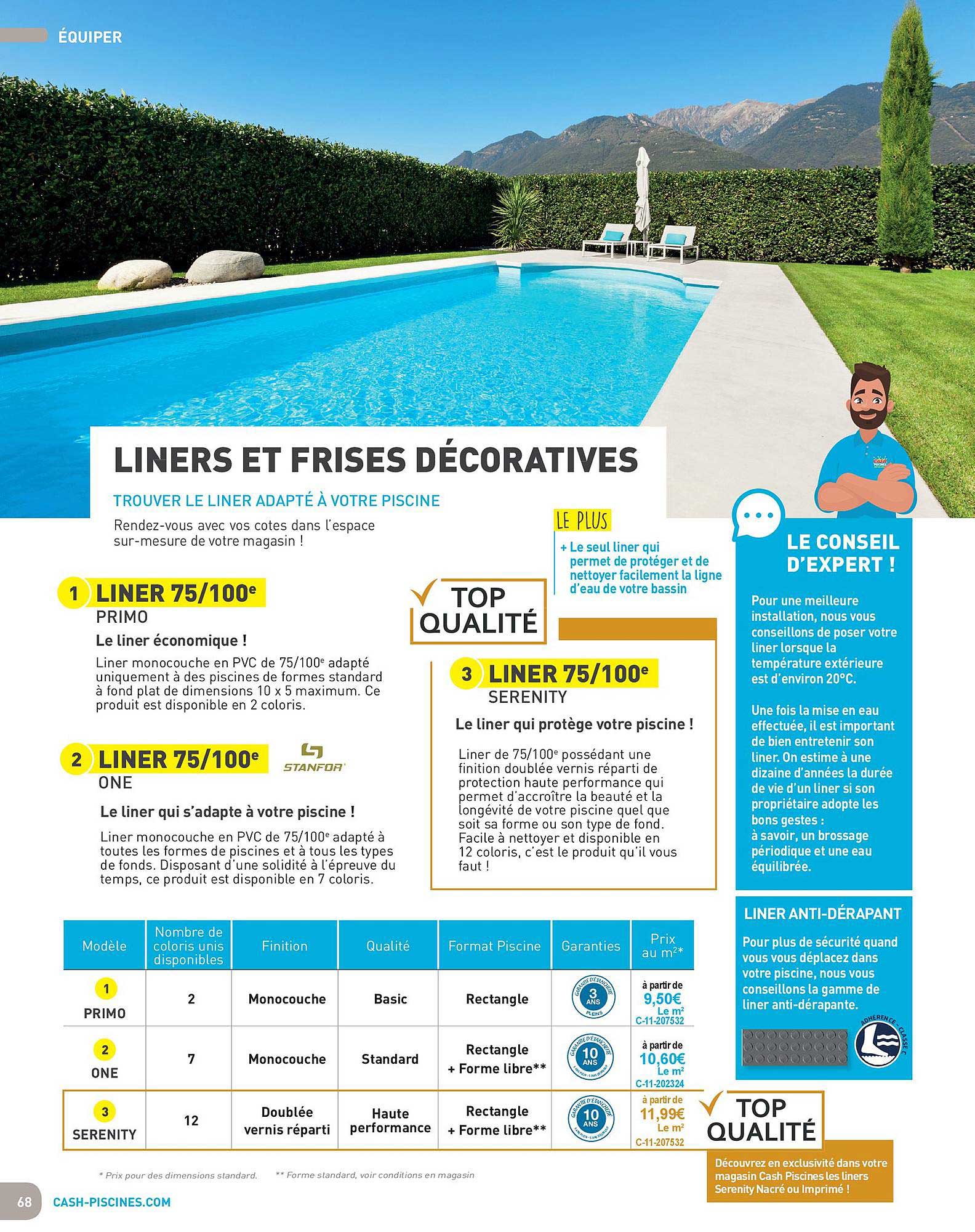 liner et frises décoratives