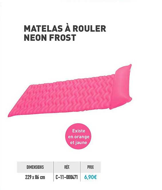 matelas à rouler neon frost