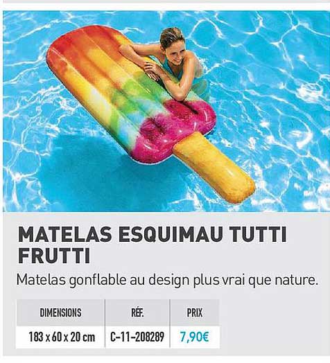 matelas esquimau tutti frutti