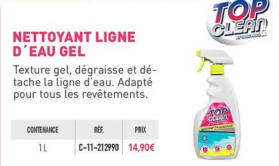 Nettoyant Ligne D'eau Gel Top Clean