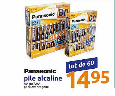 panasonic pile alcaline