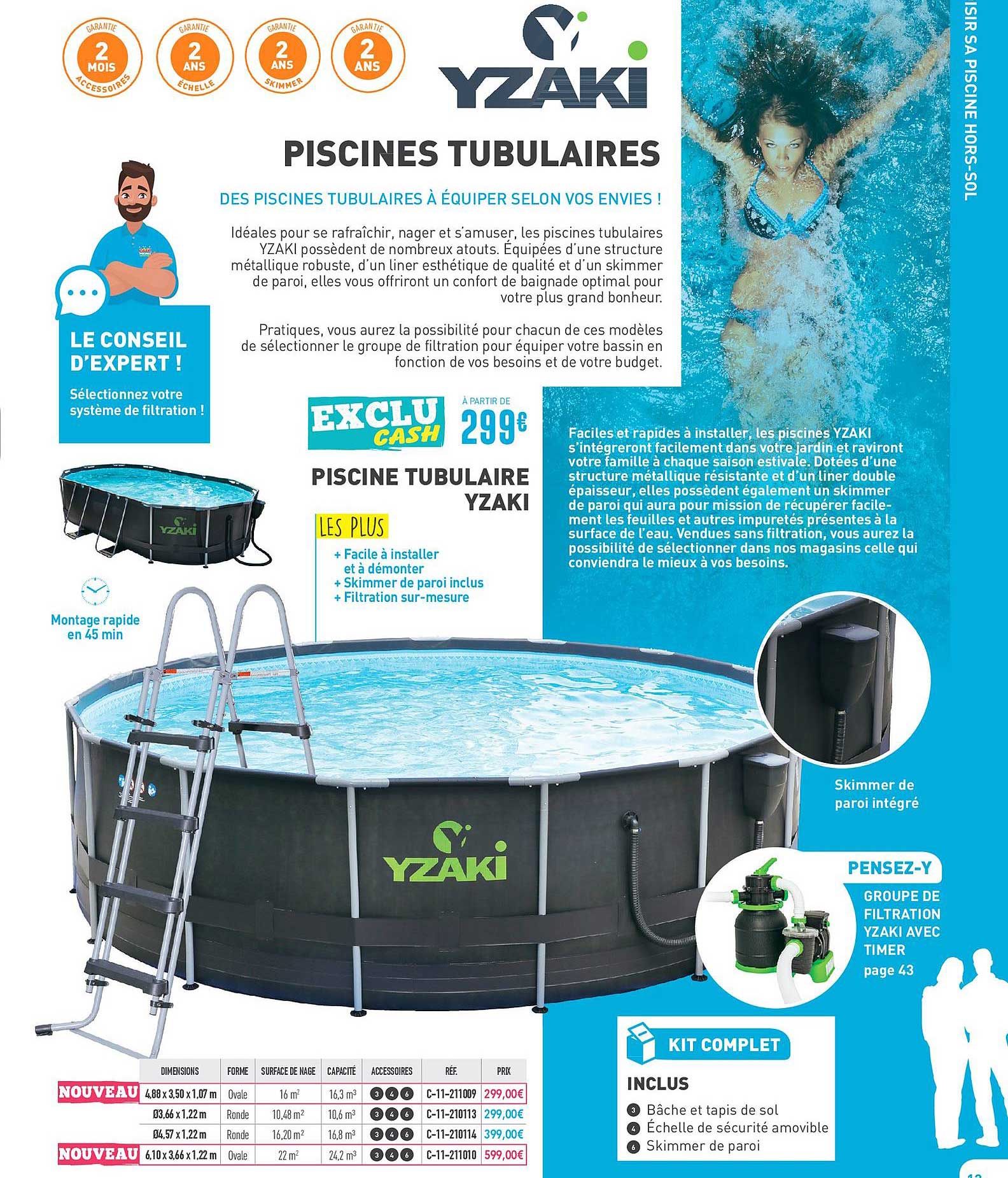 Piscine Tubulaire Yzaki