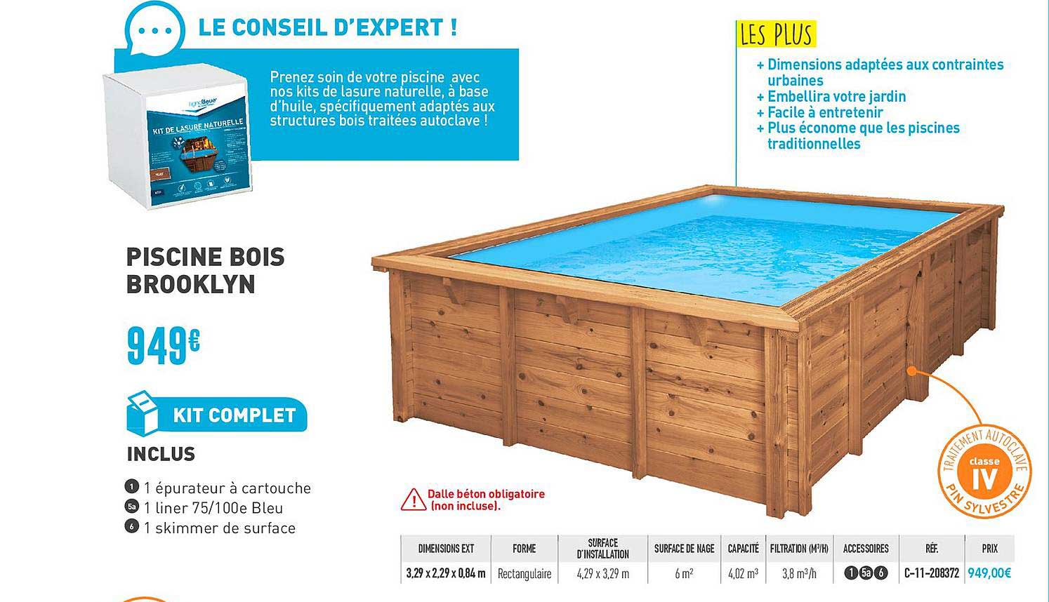 piscines bois brooklyn