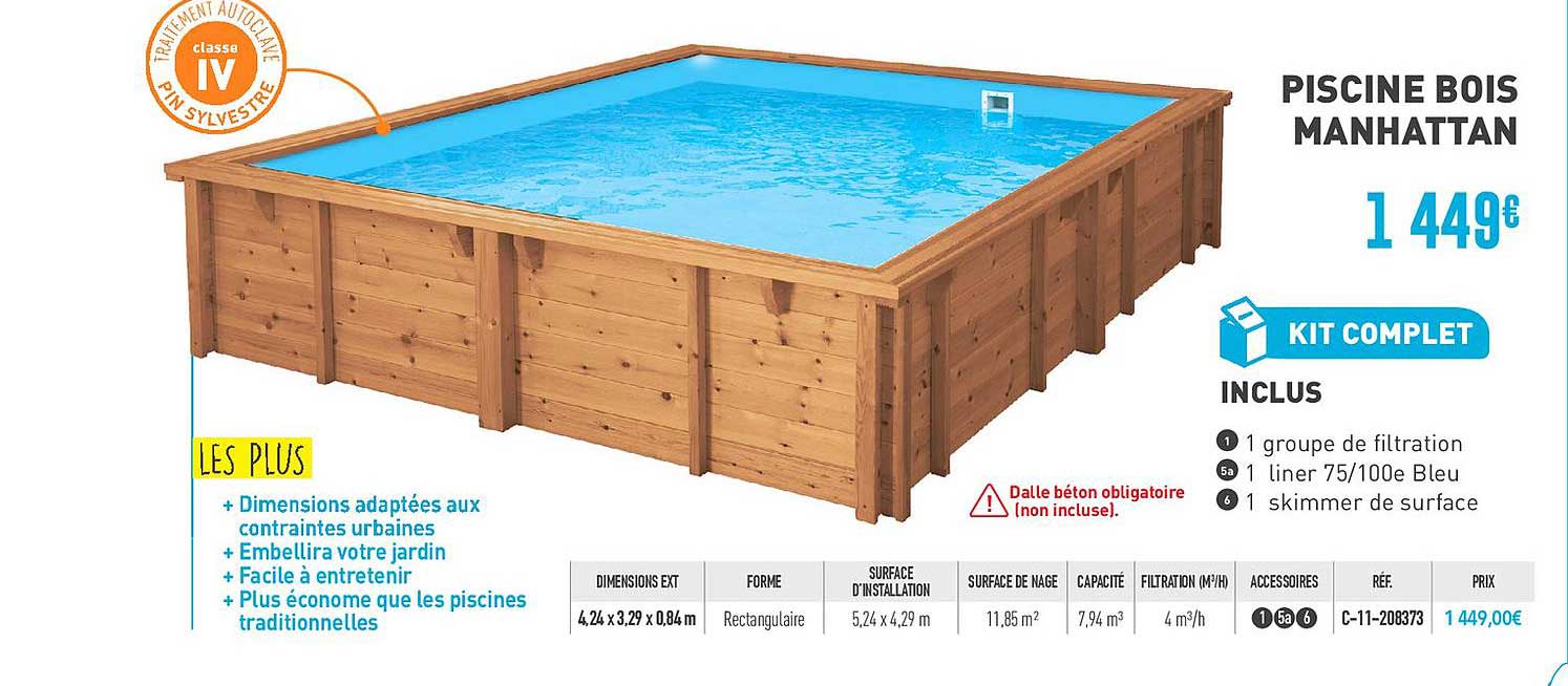 piscines bois manhattan