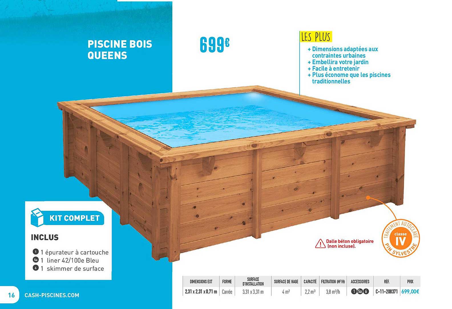 piscines bois queens