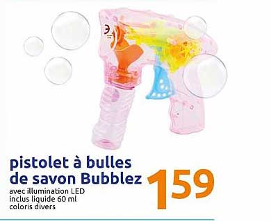 Pistolet à Bulles De Savon Bubblez