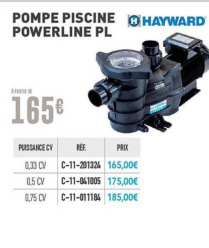 Pompe Piscine Powerline Pl Hayward