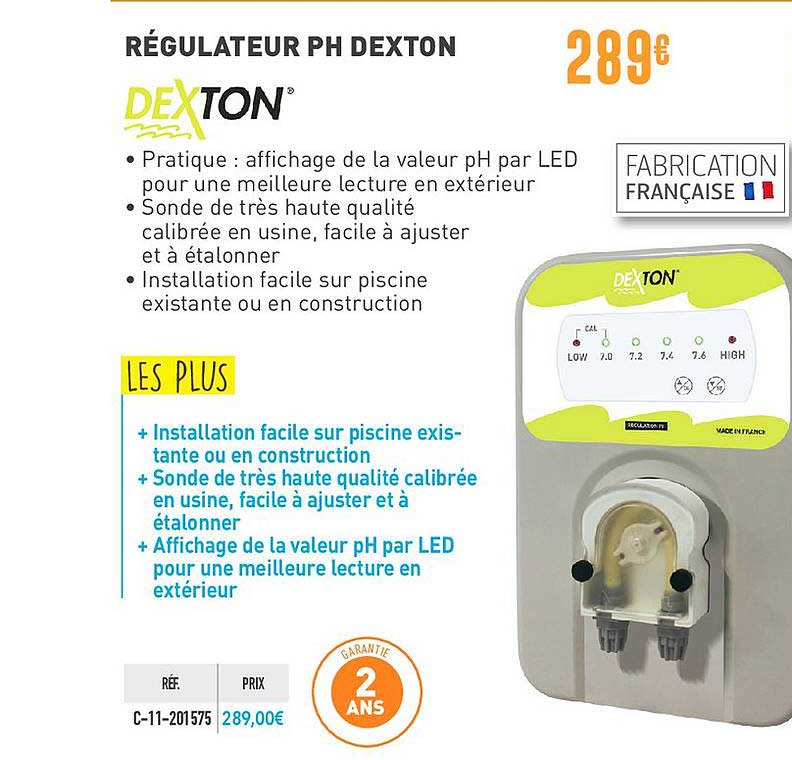 régulateur ph dexton