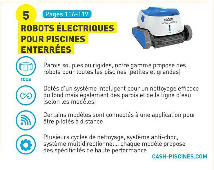 robots électriques pour piscines enterrées