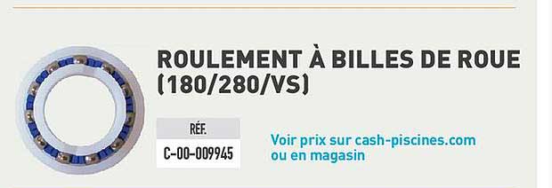 roulement à billes de roue (180 280 vs)